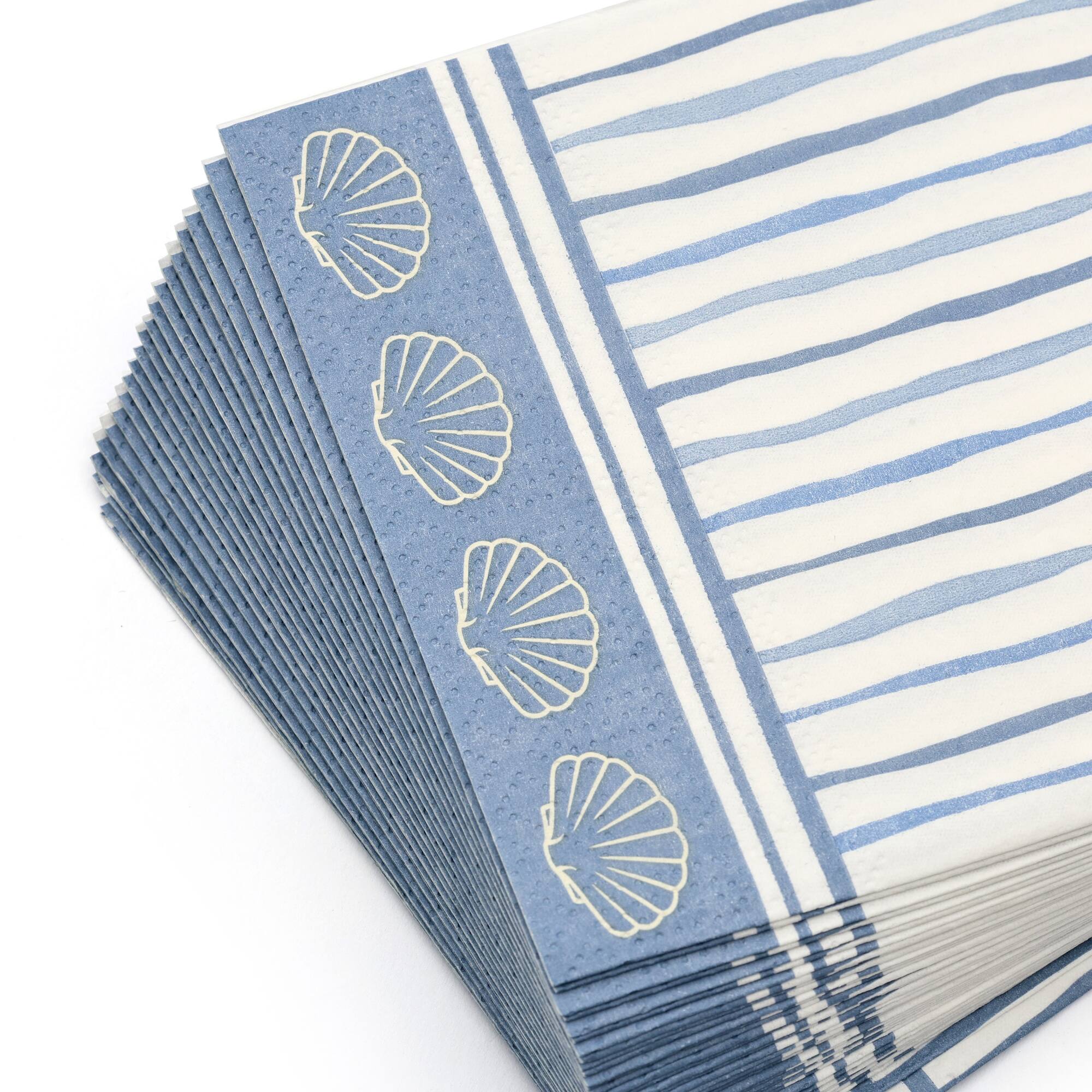 Modern Coast Blue Stripes Dinner Napkins, 20ct. by Celebrate It™